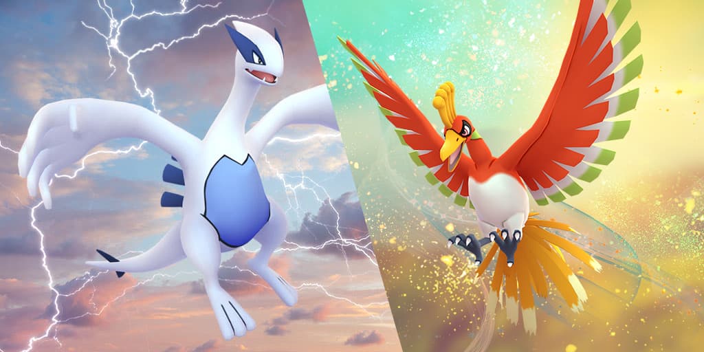 Lugia & Ho-oh - Shiny Ho-oh e-e #Lugia